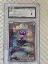 eF-eM ● No Rarity Error ● CGC 9 ● JTG 169/159 ● Misprint ● Pokemon 