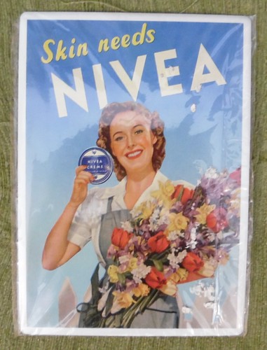 Blechschild nivea skin - ,,