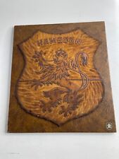 Lederbild handgeschnitzt