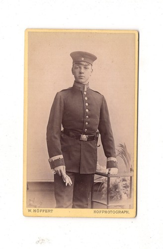 Cdv foto soldat mit widmung - foto,