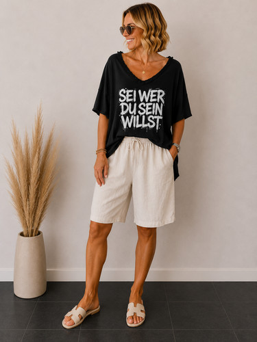 Statement shirt sei wer du - -,