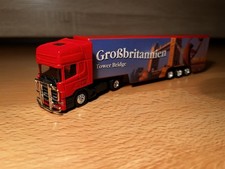 Scania Lkw „Großbritannien-Tower Bridge“ in 1:87 Führerhaus Spritzguss Metall