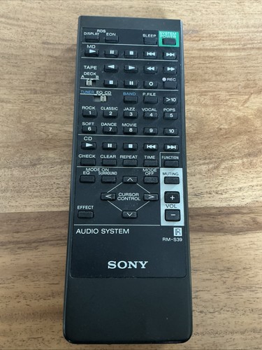 Original sony s39 - rm-s39, audio