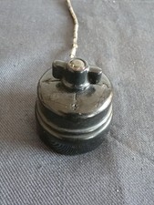 Alter  Porzellan Schalter AP Drehschalter Aufputz Antik   VDE