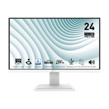 MSI PRO MP243XWDE Business Monitor - IPS Panel, Weiß 100HZ, HDMI/DP 4ms Pivot