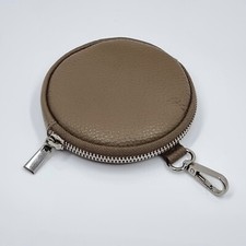 ECHT LEDER ★ KLEINE RUNDE DAMEN TASCHE GELDTASCHE GELDBÖRSE PORTEMONNAIE ETUI