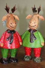 Elch aus Metall, lackiert z