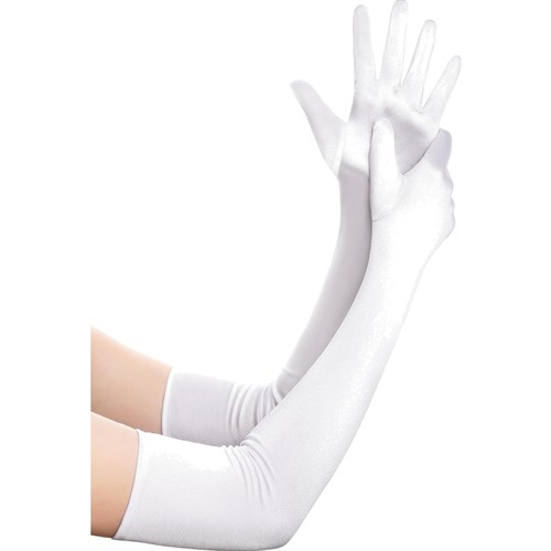 Satin handschuhe damen lang - satin,
