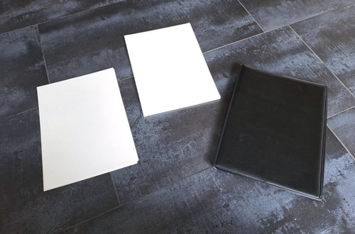 Schreibmappe mit briefpapier - schreibmappe,