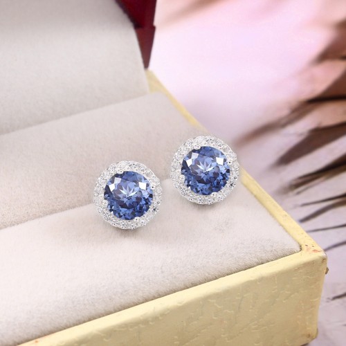 Blaues saphir ohrringe - blaues,