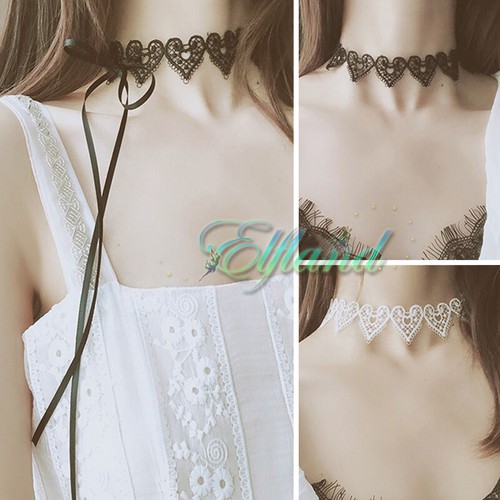 Spitze herz halsband - herz,