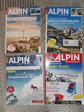 4x Zeitschrift/Magazin ALPIN 1/19 , 2/17 , 8/21, 7/22