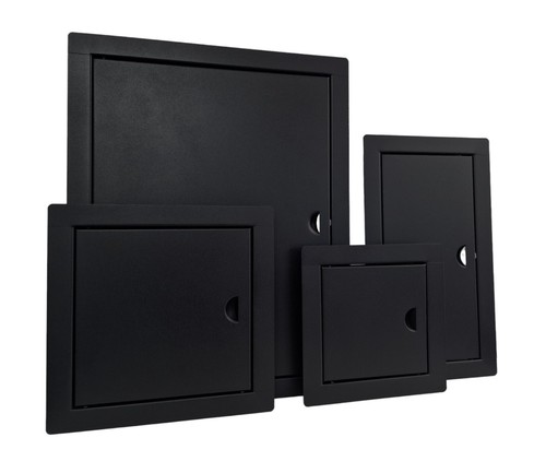 Schwarze zugangsblende metall - schwarze,