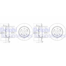 2X DELPHI BREMSSCHEIBEN HINTEN