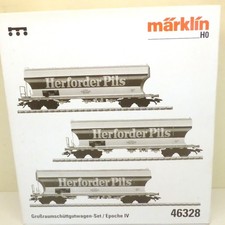 Märklin H0 46328 Set mit 3x Großraum-Schüttgutwagen "Herforder Pils" KK   Z22