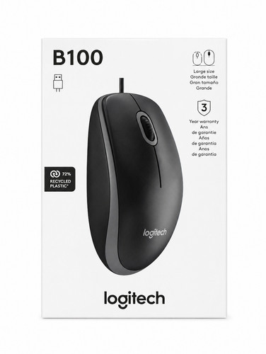 Logitech b100 optical maus - optical,