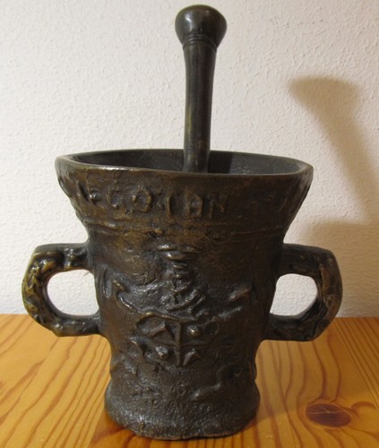 Alter mörser mit stößel - mörser,