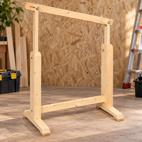 Arbeitsbock aus fichtenholz - aus,
