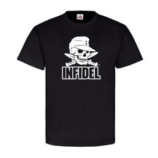 Infidel Totenkopf Bajonett Bw Deutscher Soldat Feldmütze Us Army T-Shirt #19500