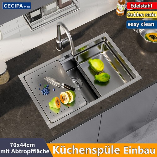 Edelstahl doppelspüle - edelstahl,