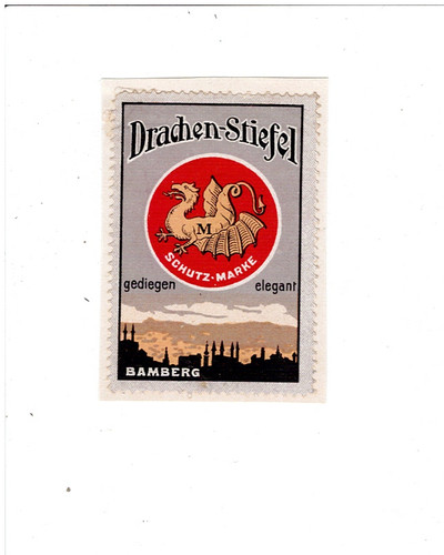 Alte reklamemarke für - alte,