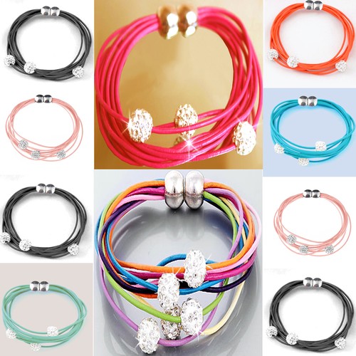 Unisex shamballa leder - st.,
