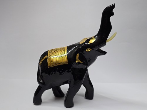 Vintage holz elefant schwarz - vintage,