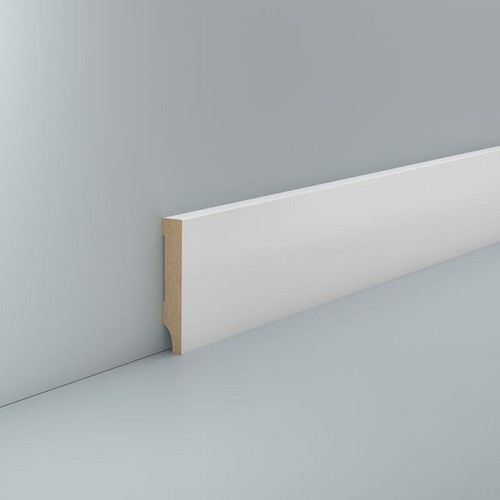 Mdf sockelleiste weiß 58 - 10,