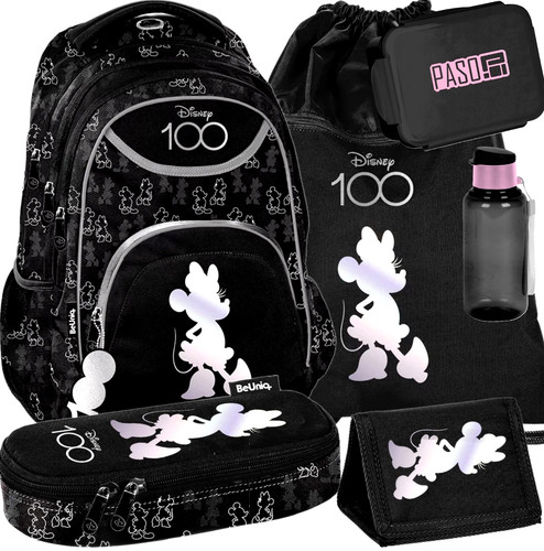 6teile schulrucksack minnie - schulrucksack,