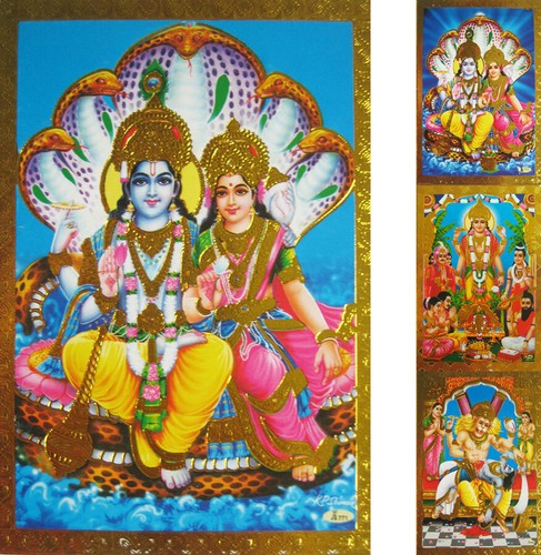 Vishnu prägedruck altarbild - vishnu,