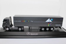hg4589, Alter Herpa Exclusiv MB SK 94 Eurocab SZ Sattelzug 1994 Kiel PC OVP 1:87