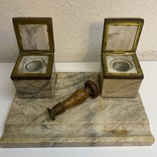 Schreibtischgarnitur Marmor