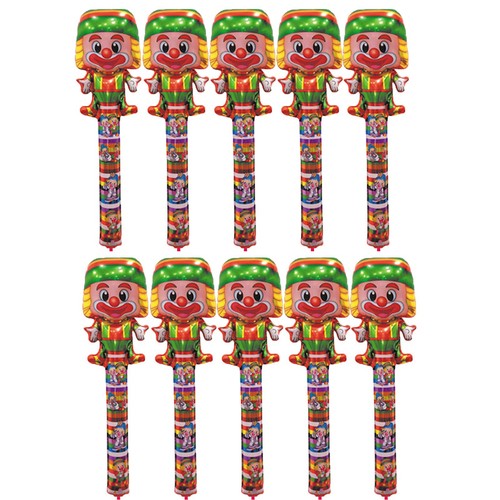 10x folienballon clown helium - 10x,