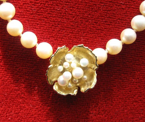 Collier akoya perlenkette - akoya, mit