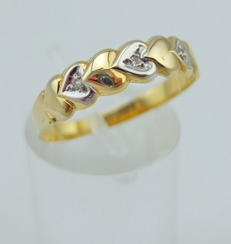 Diamant herz ring 585er - herz, 585er,