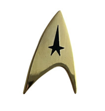 Star Trek Command Badge Abzeichen Pin Vintage 80er Retro Anstecknadel Merch rar