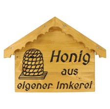 Werbeschild honig aus - werbeschild, eigener