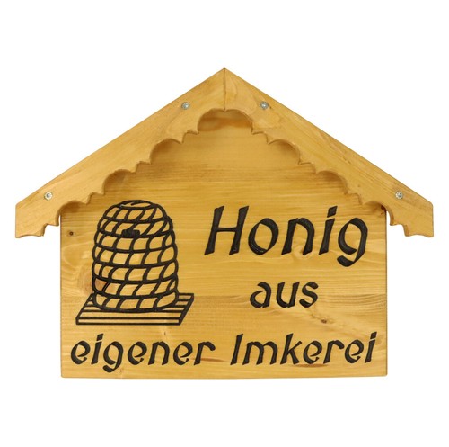 Werbeschild honig aus eigener - werbeschild,