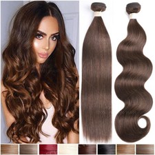100% Echthaar Weft Tressen 300g Haarverlängerung Extensions Echthaartresse Glatt