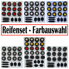 LEGO Reifen Set - 12 Räder Fat Achs-Set Auto Fahrzeug 56890 6014b- Auswahl NEU