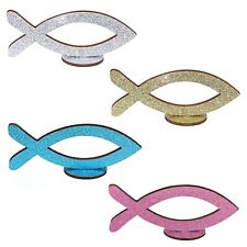 Deko Fisch Aufsteller aus Holz