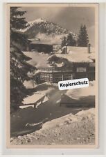 Berghütte Wurzhütte   Spitzingsee mit Becherspitz Hüttenstempel gs Neuhaus 1937