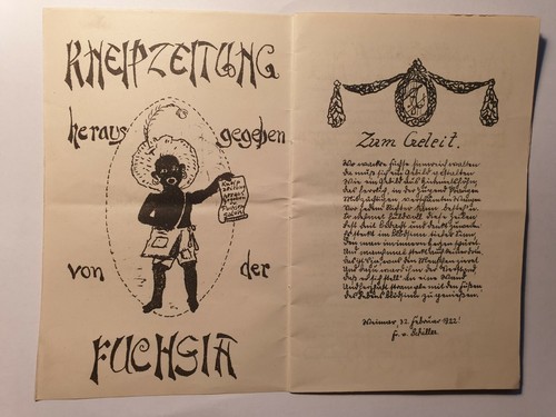 Weimar 1922 kneipzeitung - weimar,