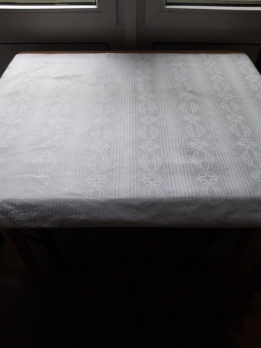 Tischdecke damast weiß - tischdecke,,