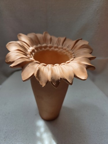 Rustikale terrakotta vase - terrakotta,