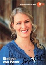 Stefanie von Poser, Originalautogramm,alte Autogrammkarte, u.a. "Die Bergretter"