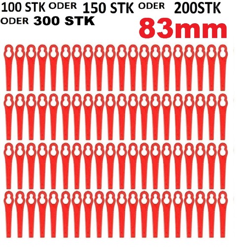 200 ersatz kunststoff messer - x,