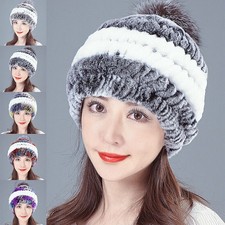 Winter Pelzmütze Damen Echtes