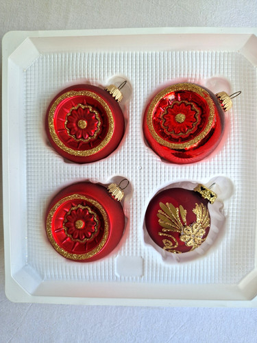 Christbaumkugeln rot glas - christbaumkugeln,