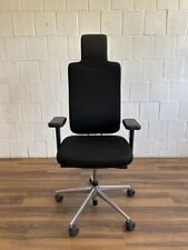Vitra Headline Design-Bürodrehstuhl glatte Kopfstütze schwarz